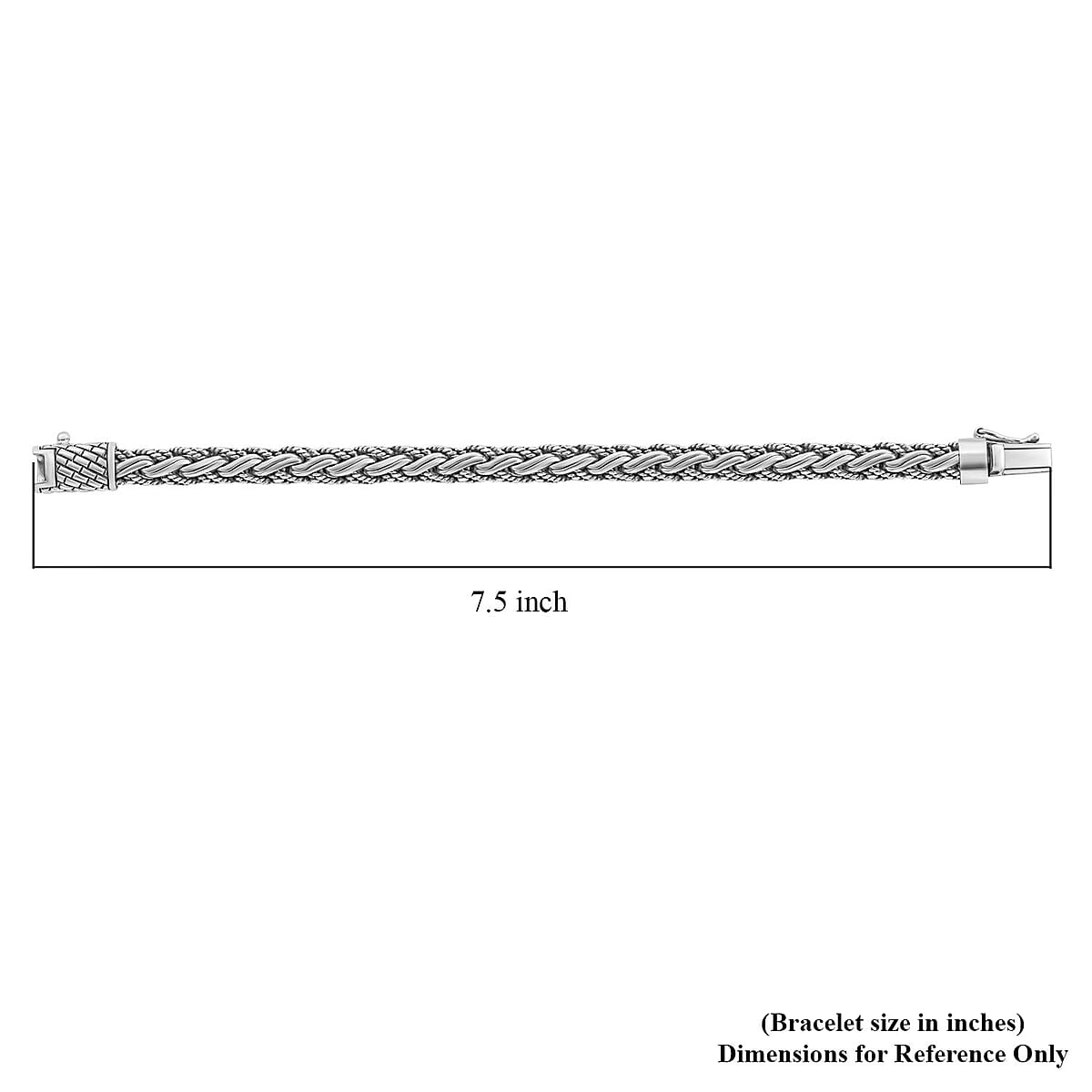 Bali Legacy Sterling Silver Padian Bracelet (8.00 In) 40.80 Grams image number 4