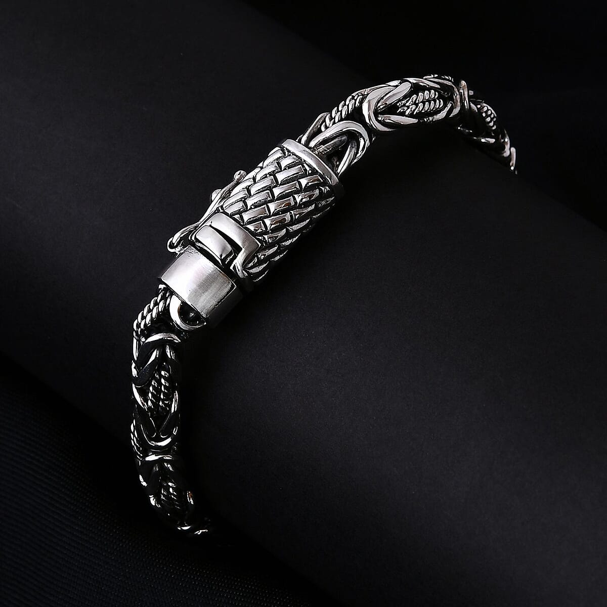 Bali Legacy Sterling Silver Borobudur Bracelet (7.25 In) 32.35 Grams image number 1