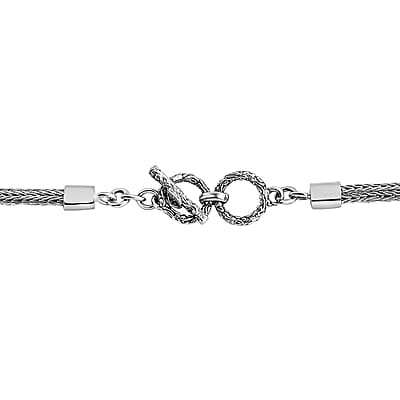 Bali Legacy Sterling Silver Floral Necklace 20 Inches 31.80 Grams