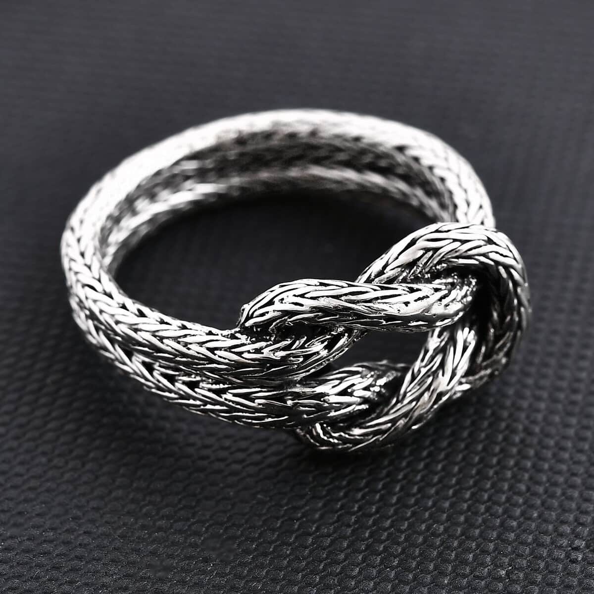 Bali Legacy Tulang Naga Knot Ring in Sterling Silver (Size 10.0) 6.25 Grams image number 1