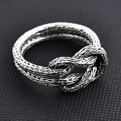 Bali Legacy Tulang Naga Knot Ring in Sterling Silver (Size 10.0) 6.25 Grams