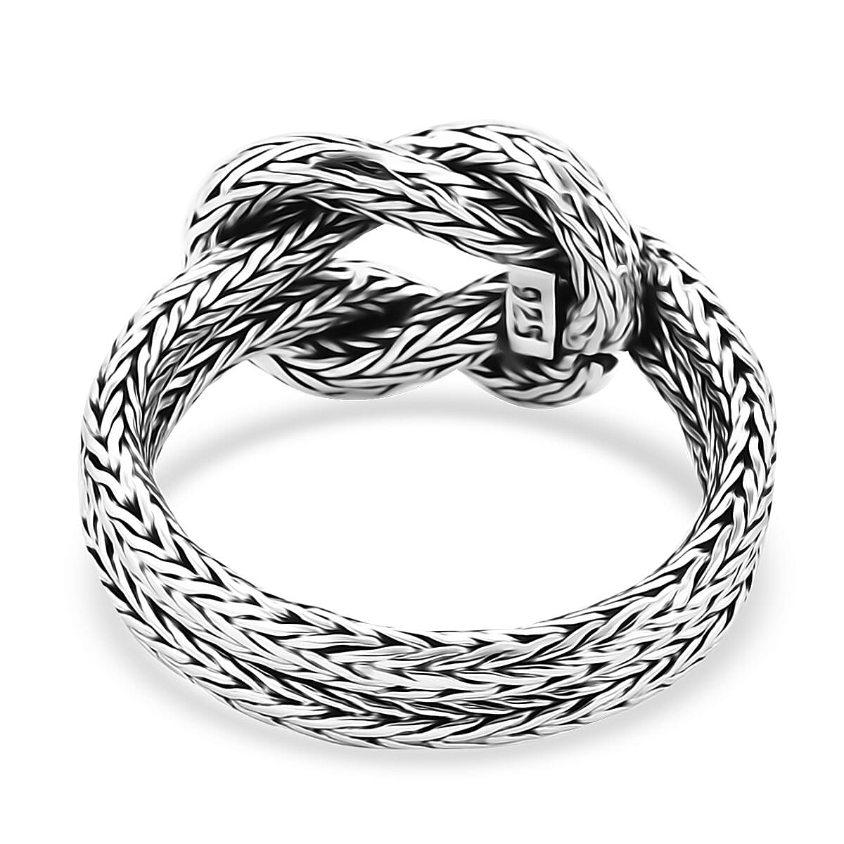 Bali Legacy Tulang Naga Knot Ring in Sterling Silver (Size 8.0) 6.25 Grams image number 4