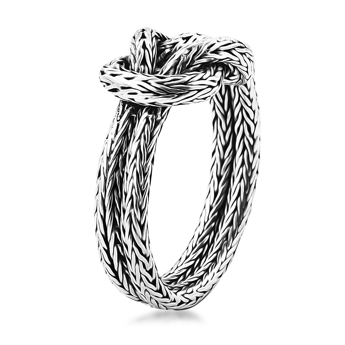 Bali Legacy Tulang Naga Knot Ring in Sterling Silver (Size 9.0) 6.25 Grams image number 3