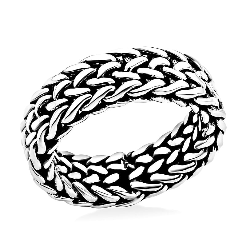 Bali Legacy Tulang Naga Ring in Sterling Silver (Size 10.0) 14 Grams