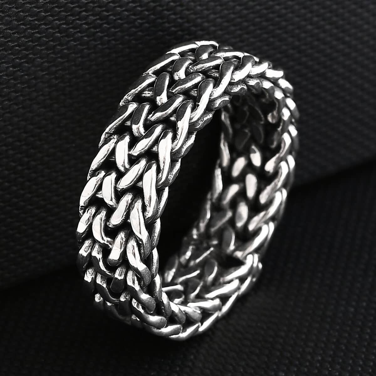 Doorbuster Bali Legacy Tulang Naga Ring in Sterling Silver (Size 10.0) 14 Grams image number 1