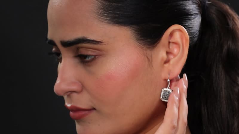 Doorbuster Narsipatnam Alexandrite, White and Coffee Zircon Lever Back Earrings in Rhodium Over Sterling Silver 1.65 ctw