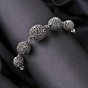 Bali Legacy Butterfly Bracelet in Sterling Silver (6.50-8.0In) 17.80 Grams