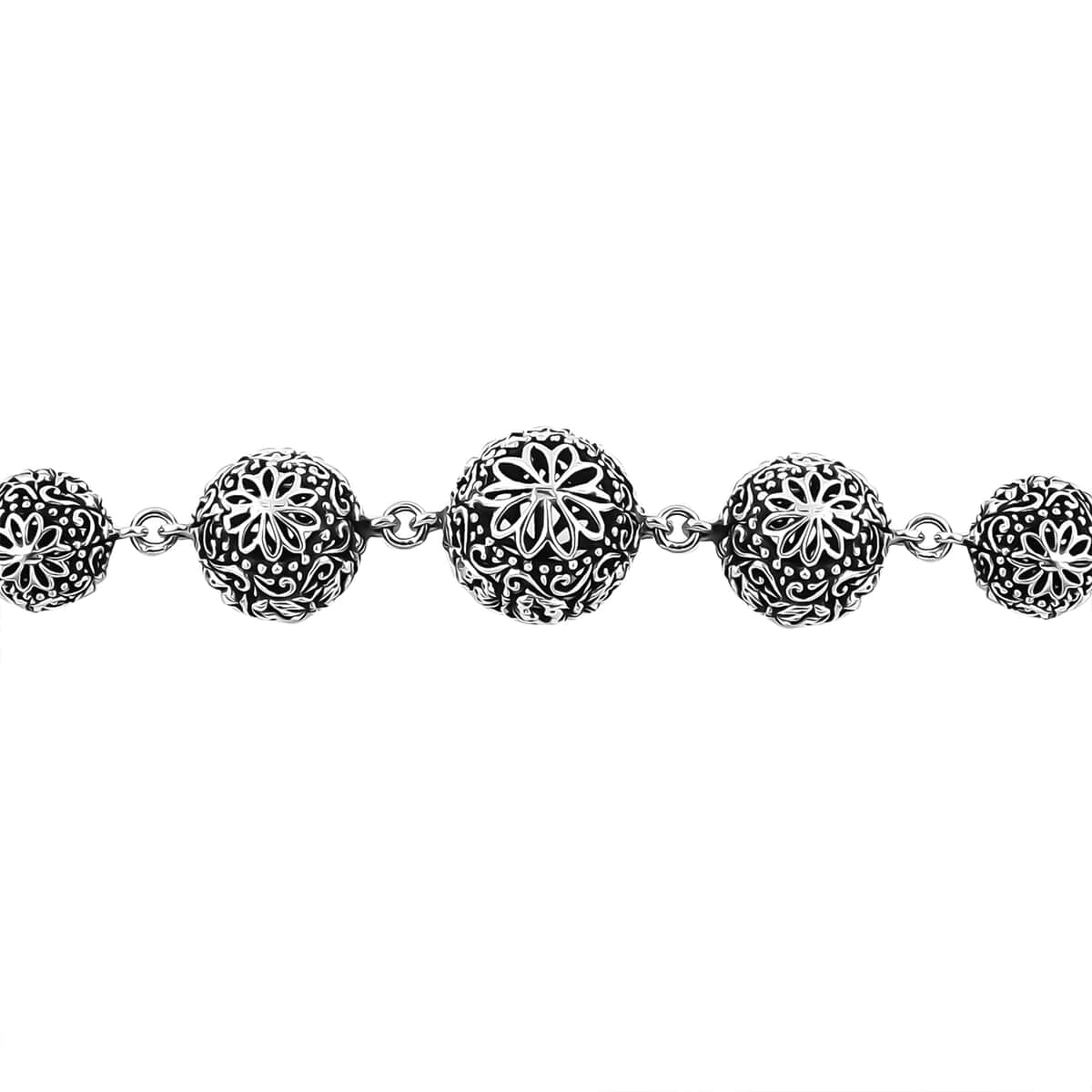 Bali Legacy Butterfly Bracelet in Sterling Silver (6.50-8.0In) 17.80 Grams image number 3