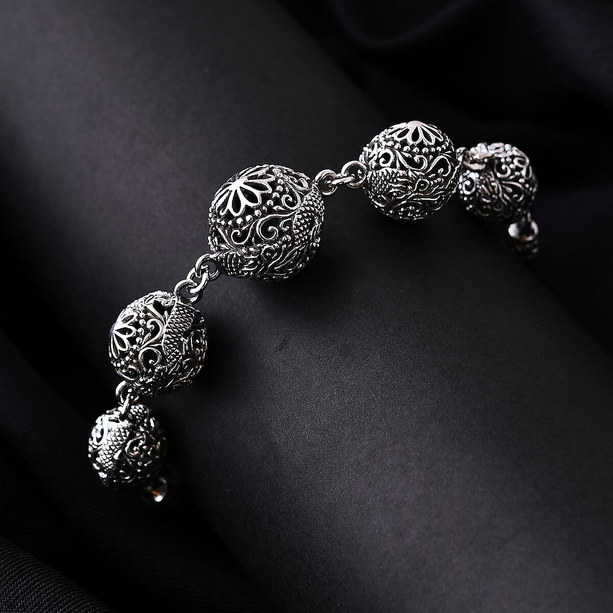 Bali Legacy Phoenix Bracelet in Sterling Silver (6.50-8.0In) 17.85 Grams image number 1
