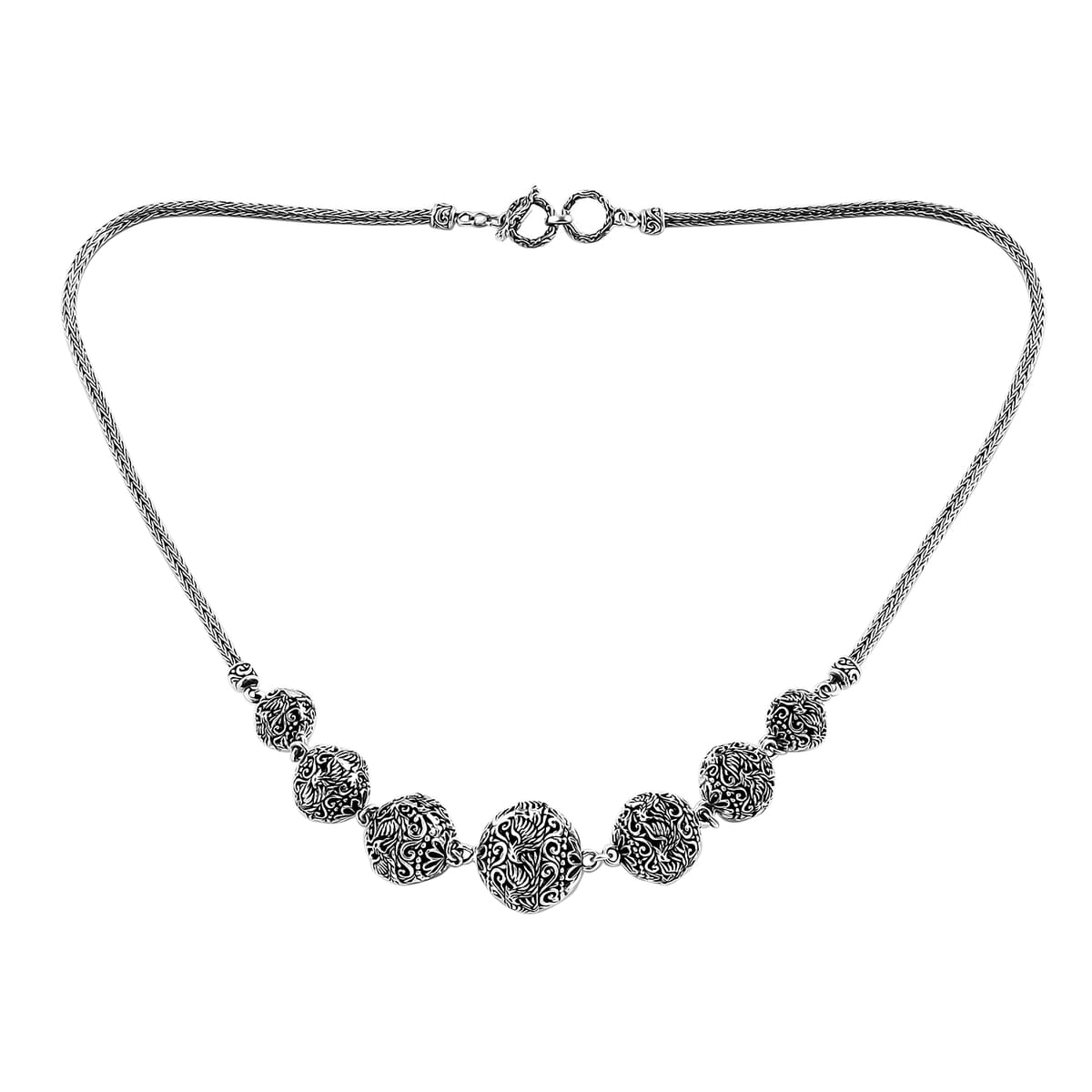 Bali Legacy Phoenix Necklace in Sterling Silver 33.71 Grams 20 Inches image number 0