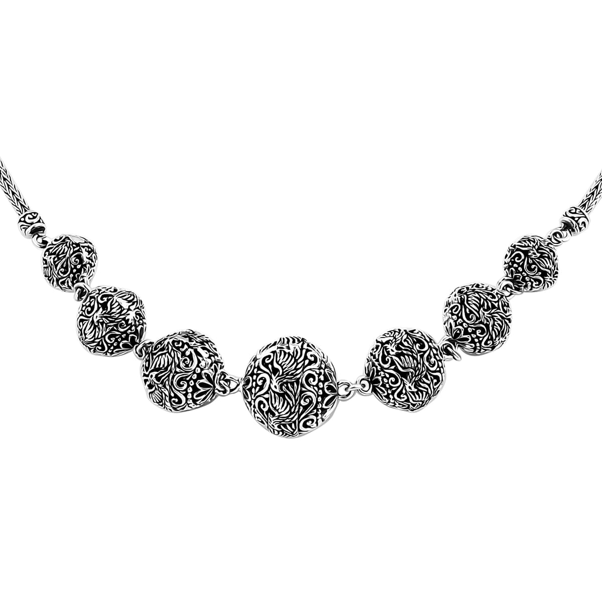 Bali Legacy Phoenix Necklace in Sterling Silver 33.71 Grams 20 Inches image number 3