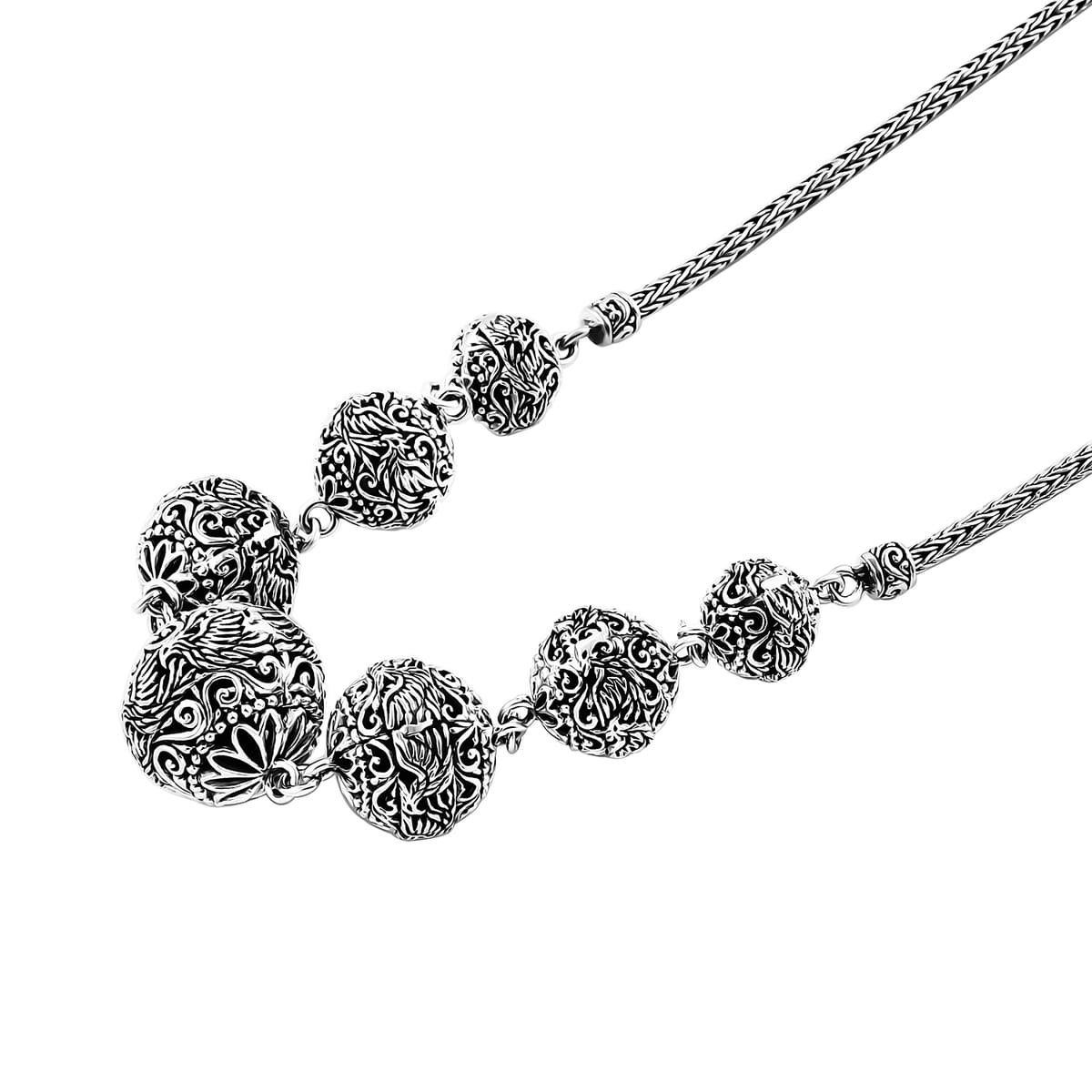Bali Legacy Phoenix Necklace in Sterling Silver 33.71 Grams 20 Inches image number 4