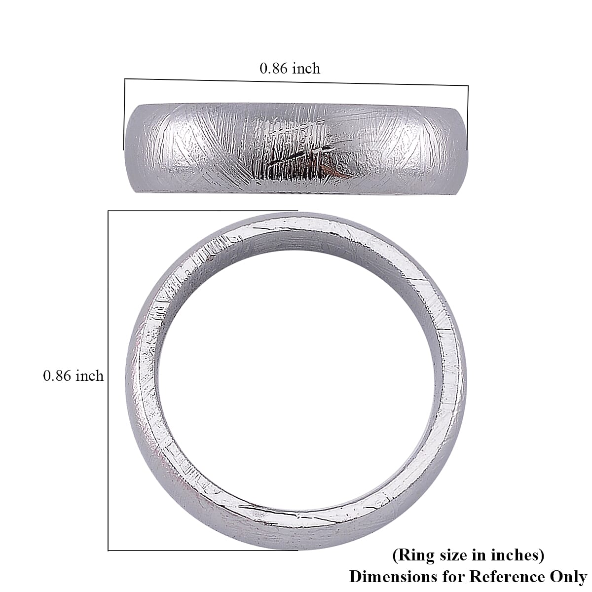 Marvelous Meteorite Band Ring (Size 10)