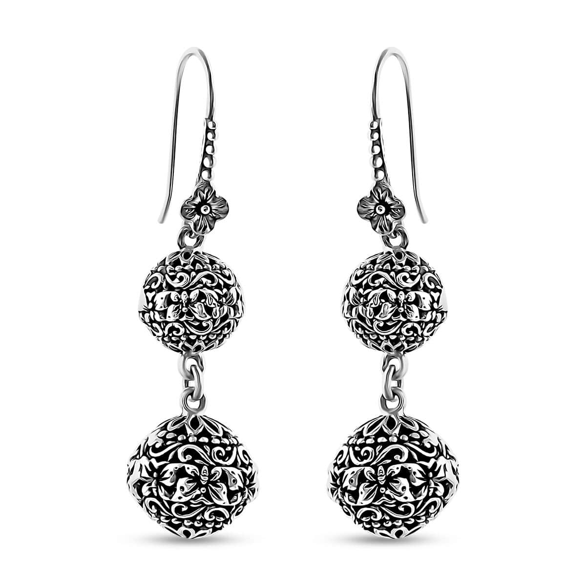 Bali Legacy Butterfly Earrings in Sterling Silver 9.60 Grams image number 0