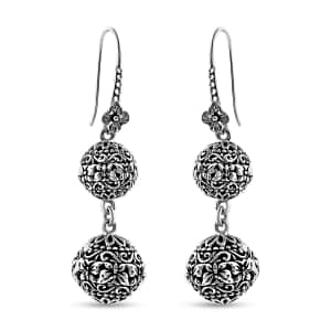 Bali Legacy Butterfly Earrings in Sterling Silver 9.60 Grams