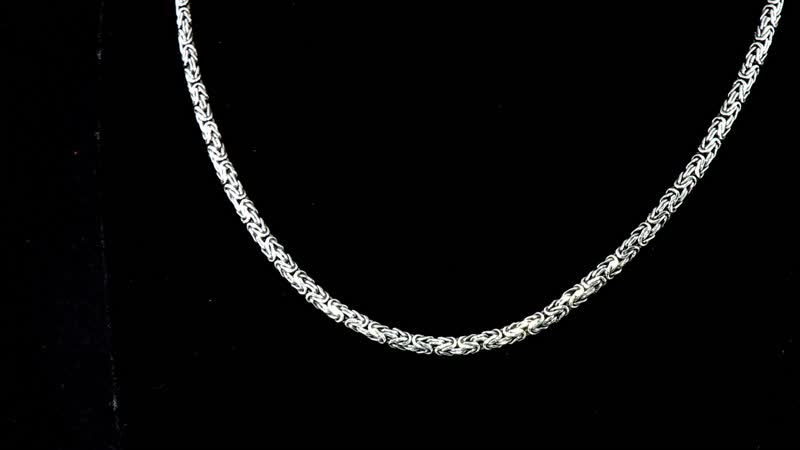 D'Joy Bali Legacy Oval Shape Borobudur Necklace in Sterling Silver 33 Grams 20 Inches