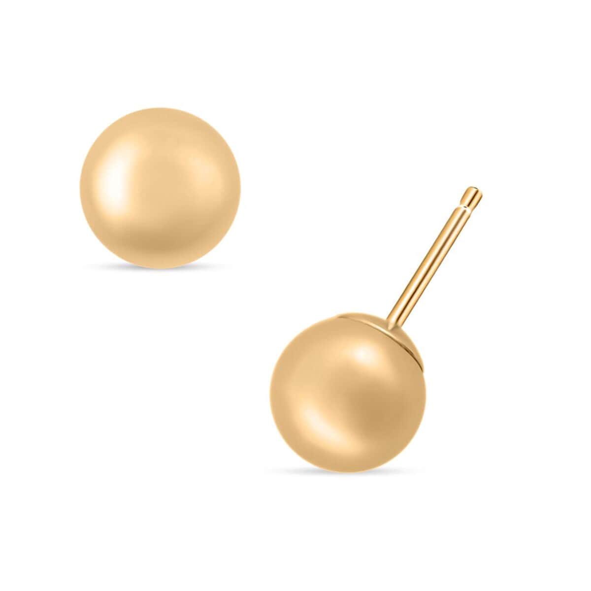 Ball Stud 7mm Earrings in 14K Yellow Gold image number 0