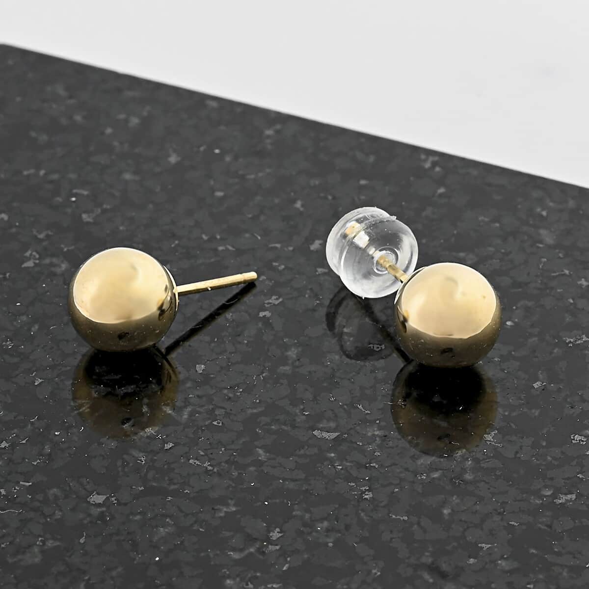 Ball Stud 7mm Earrings in 14K Yellow Gold image number 1