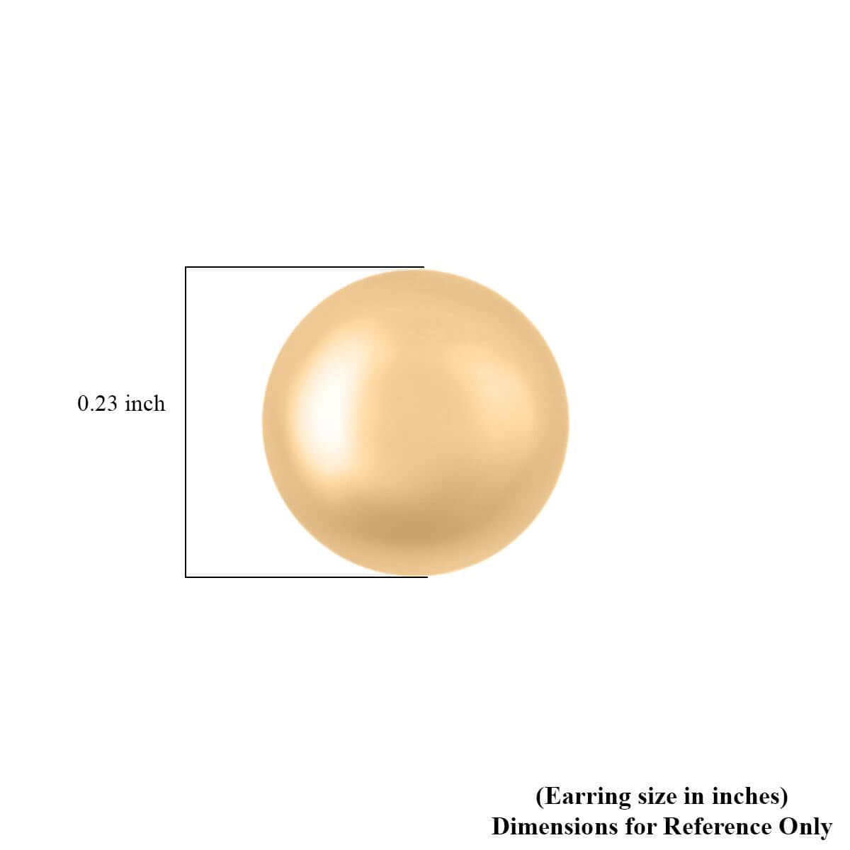 Ball Stud 7mm Earrings in 14K Yellow Gold image number 4