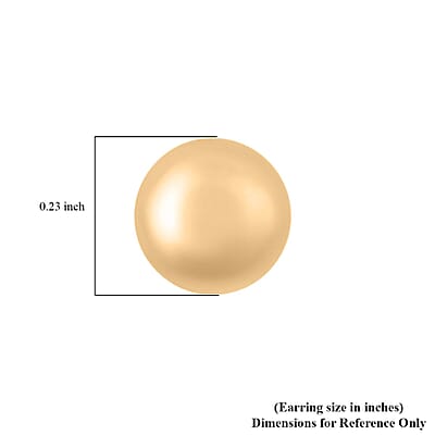  7mm Ball Stud Earrings in 14K Yellow Gold