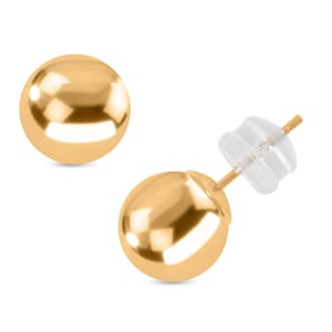 8mm Ball Stud Earrings in 14K Yellow Gold