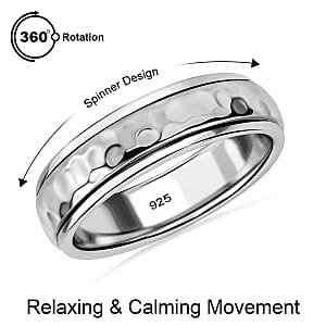 Ring in Rhodium Over Sterling Silver (Size 6.5)