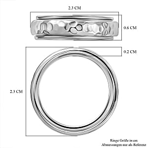 Ring in Rhodium Over Sterling Silver (Size 6.5)