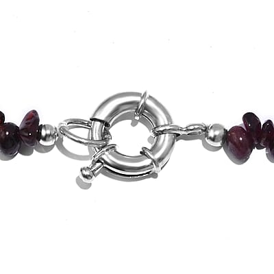 Mookite and Orissa Rhodolite Garnet 275.75 ctw Necklace 20 Inches in Platinum Bond 