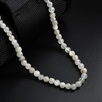 Multi Beryl Beaded 76.75 ctw Necklace 18 Inches in Sterling Silver