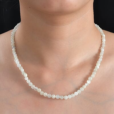Multi Beryl Beaded 76.75 ctw Necklace 18 Inches in Sterling Silver