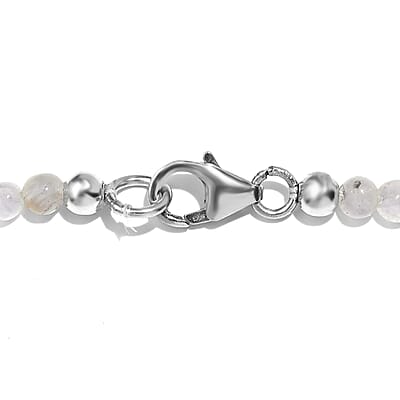Multi Beryl Beaded 76.75 ctw Necklace 18 Inches in Sterling Silver