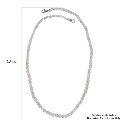 Multi Beryl Beaded 76.75 ctw Necklace 18 Inches in Sterling Silver