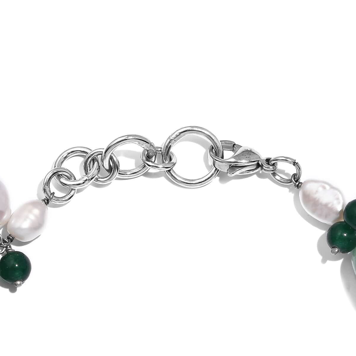 Multi Gemstone 76.15 ctw Bracelet in Stainless Stee (7.25 In)  image number 3