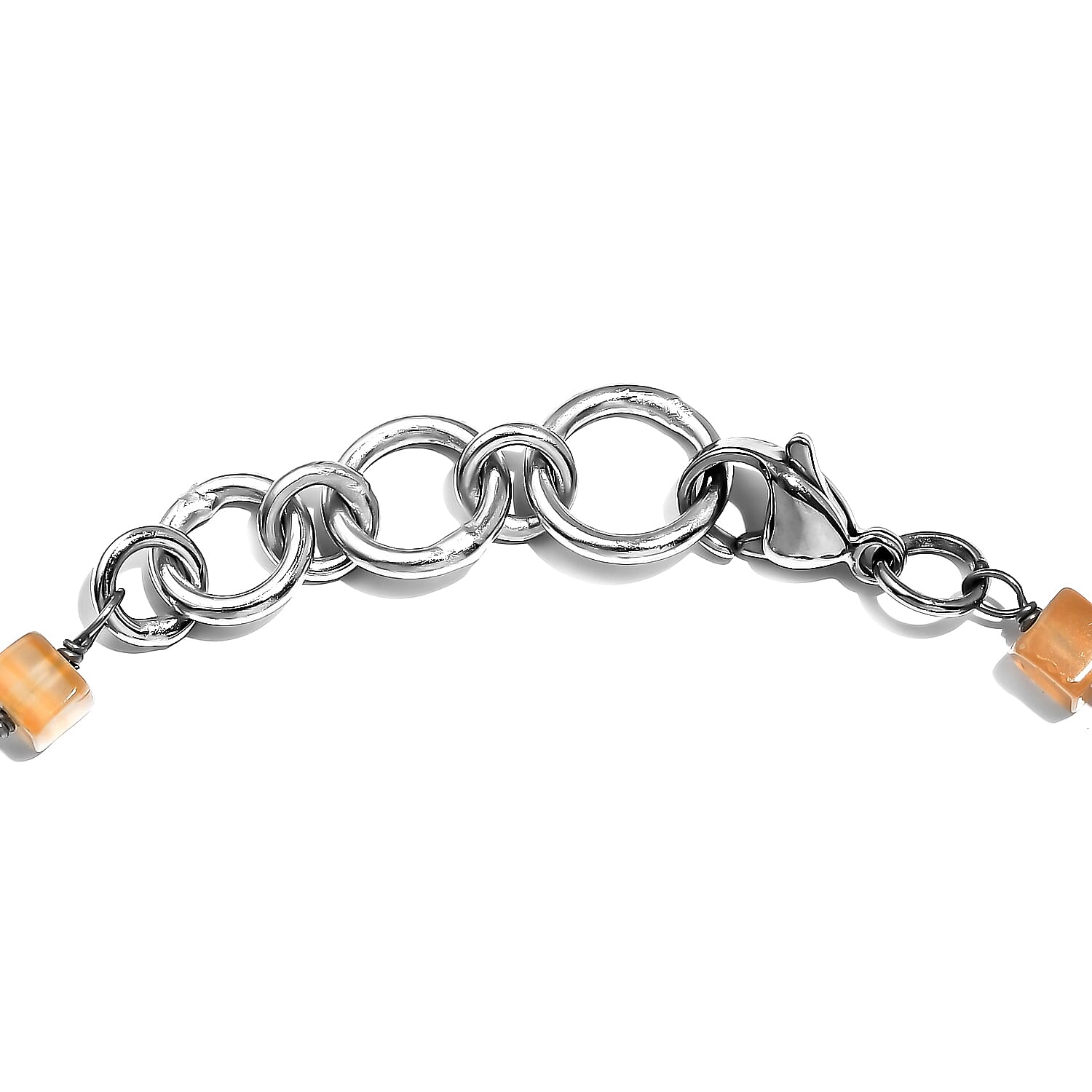 Multi Gemstone 50.95 ctw Bracelet in Stainless Steel (7.25 In)
