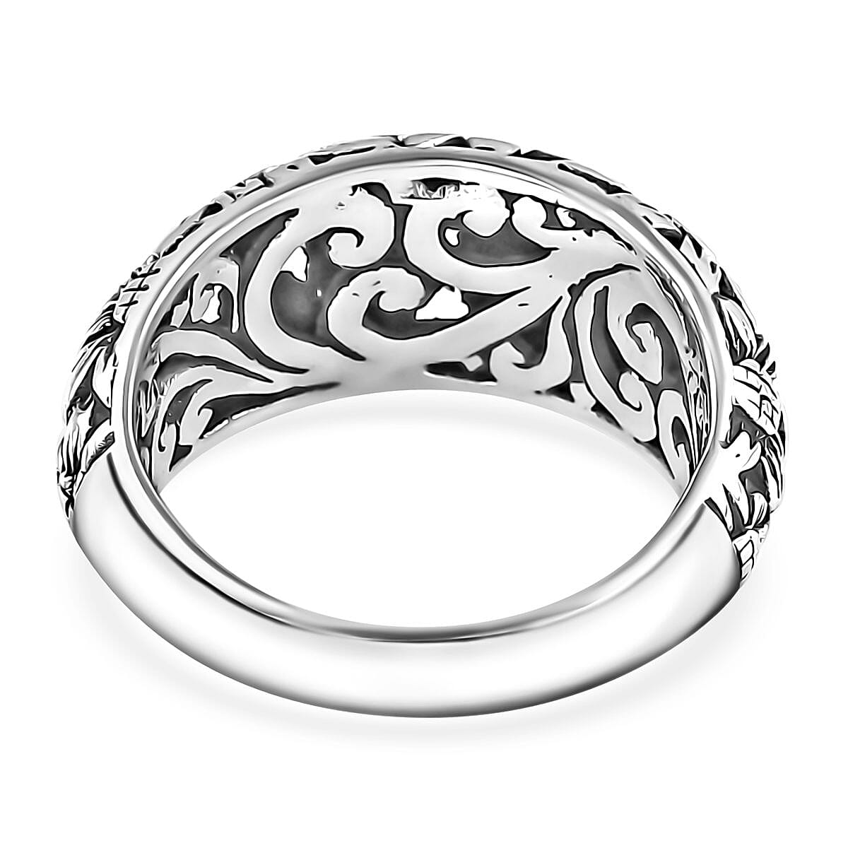 D'Joy Bali Legacy Sterling Silver Sunflower Ring (Size 10.0) 6.25 Grams image number 4