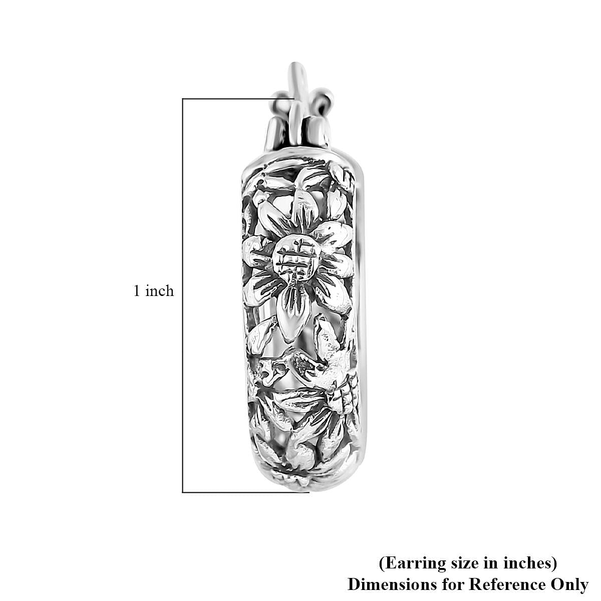 Bali Legacy Sterling Silver Sunflower Earrings 7.35 Grams image number 5