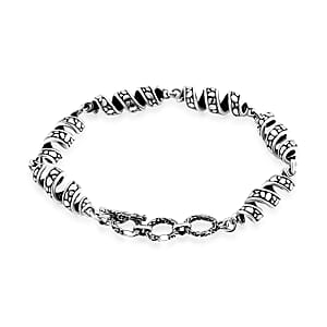 Bali Legacy Milky Way Pebble Chain Bracelet in Sterling Silver (6.50-8.0In) 14.60 Grams