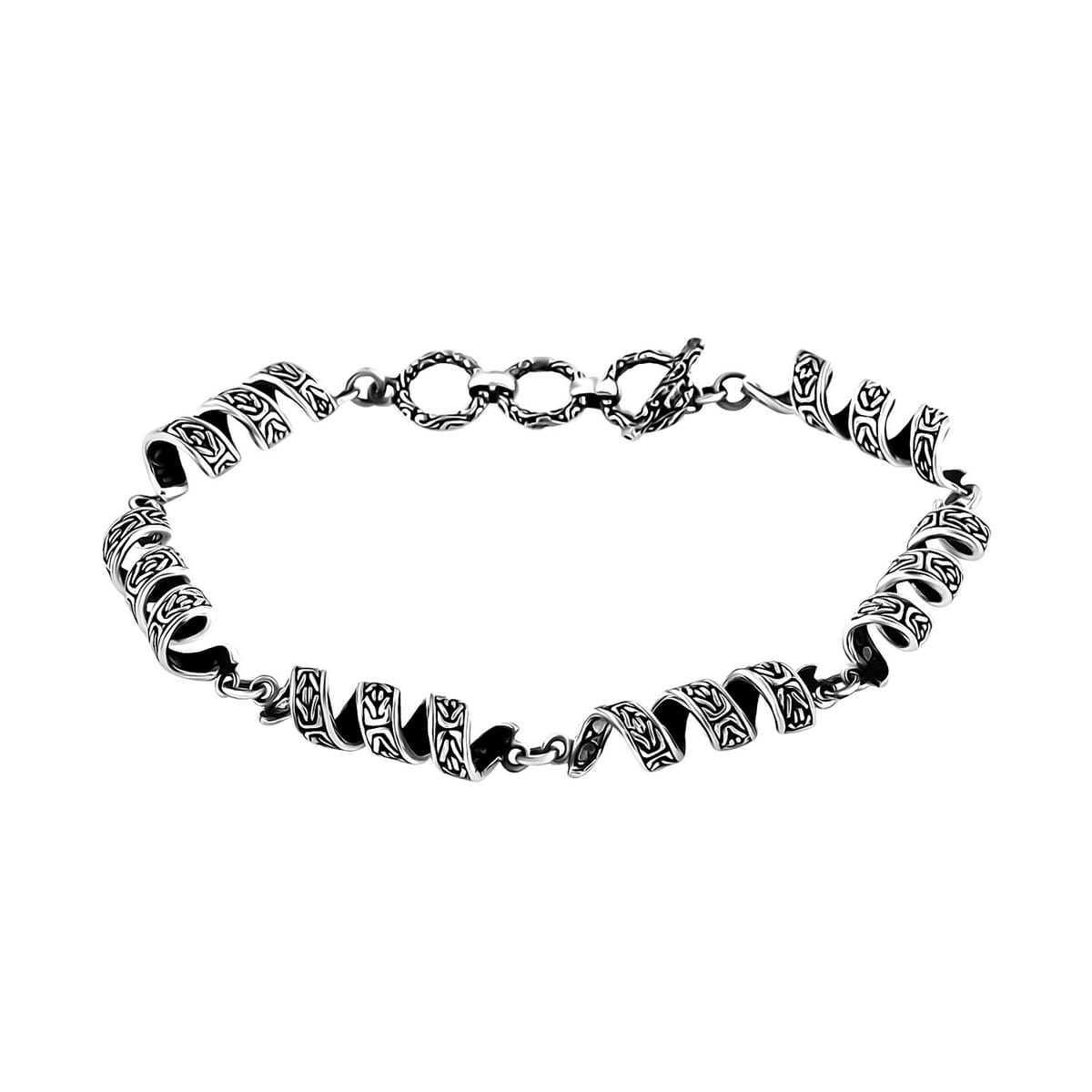 Bali Legacy Milky Way Borobudur Chain Bracelet in Sterling Silver (6.50-8.0In) 15.30 Grams image number 0