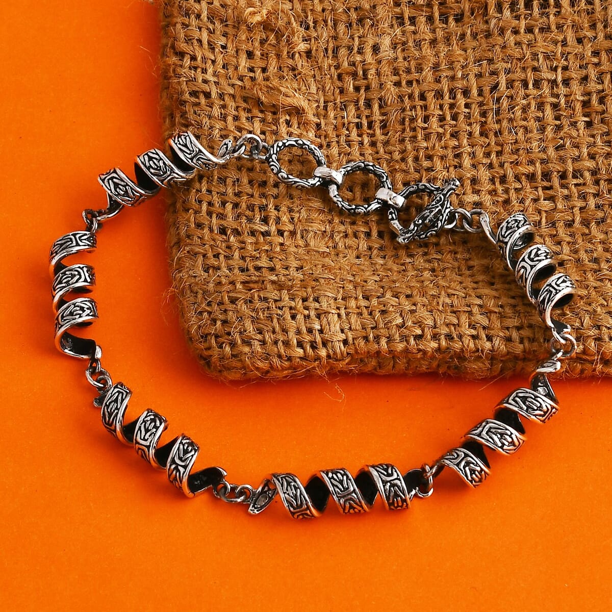 Bali Legacy Milky Way Borobudur Chain Bracelet in Sterling Silver (6.50-8.0In) 15.30 Grams image number 1
