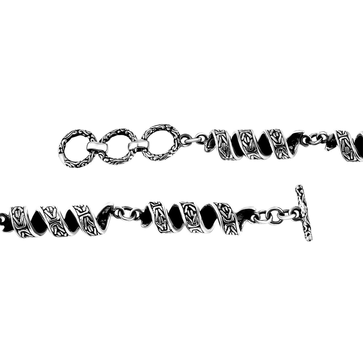 Bali Legacy Milky Way Borobudur Chain Bracelet in Sterling Silver (6.50-8.0In) 15.30 Grams image number 4