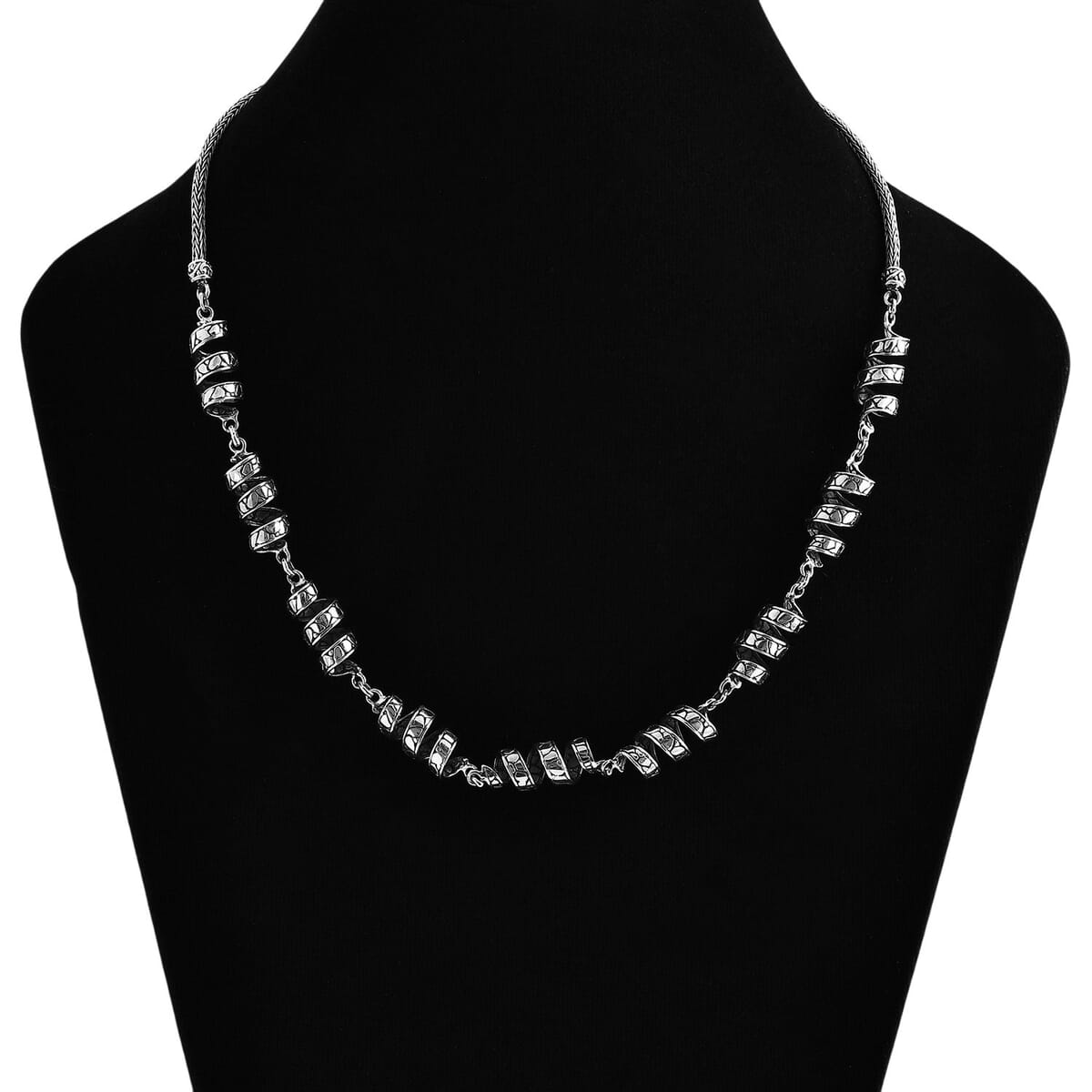 Bali Legacy Milky Way Pebble Chain Necklace in Sterling Silver 32.40 Grams 20 Inches image number 2