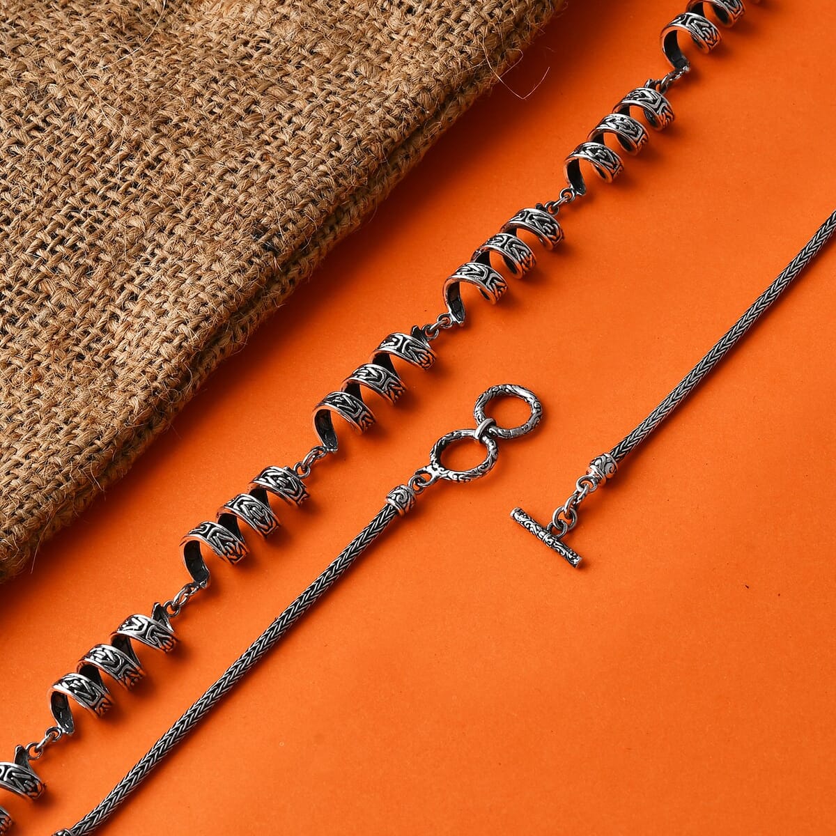 Bali Legacy Milky Way Borobudur Chain Necklace in Sterling Silver 37.80 Grams 20 Inches image number 1