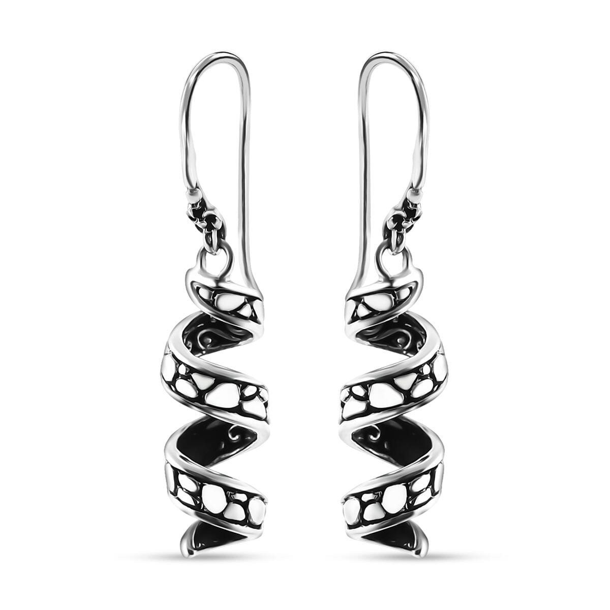 Bali Legacy Milky Way Pebble Earrings in Sterling Silver 4.90 Grams image number 2