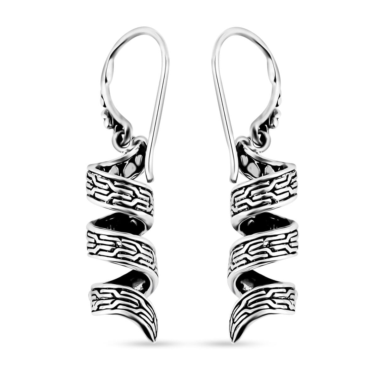 Bali Legacy Milky Way Borobudur Earrings in Sterling Silver 5.15 Grams image number 3