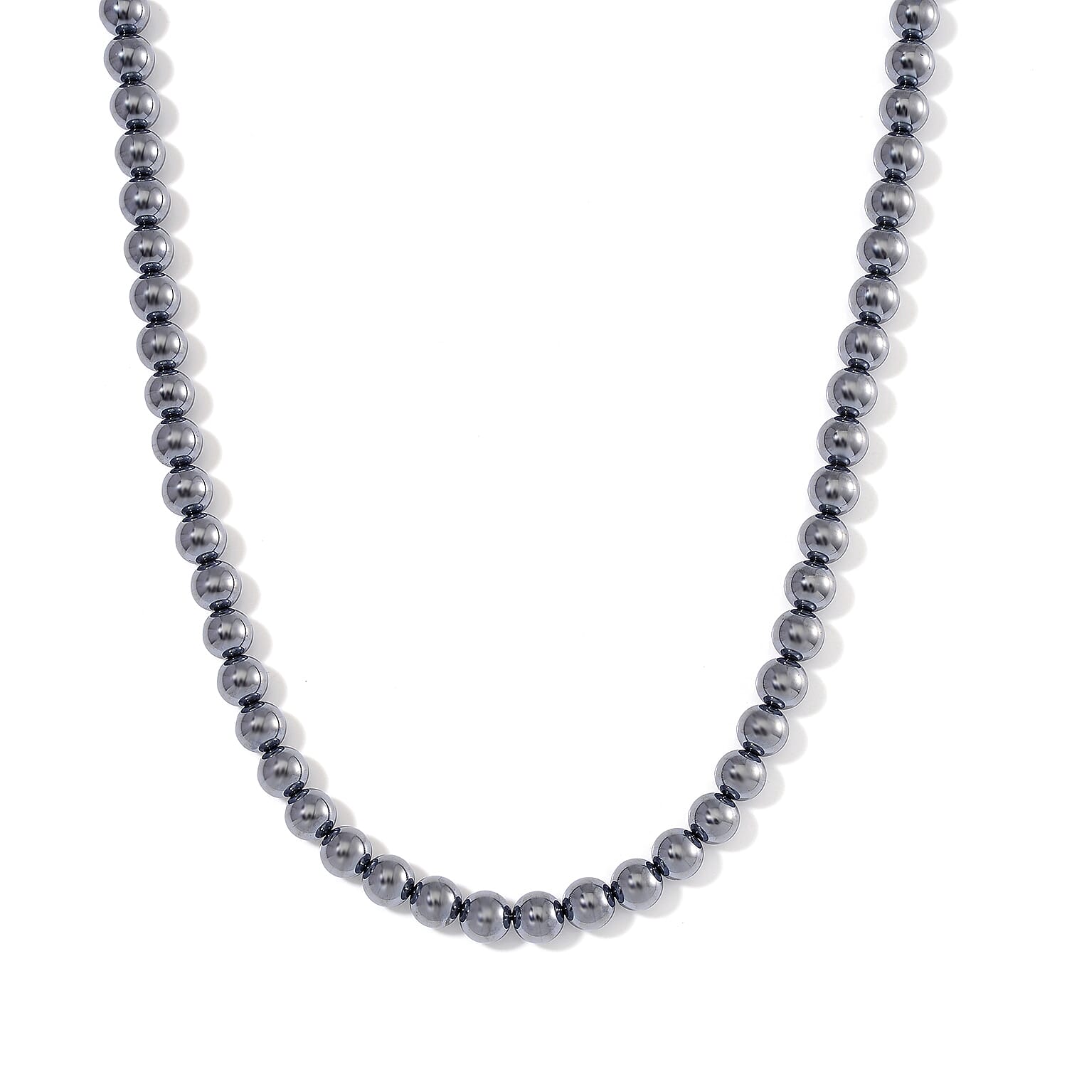 Terahertz (7-9mm) 87.00 ctw Dog Collar in Silvertone 8-12 Inches (Size XS)