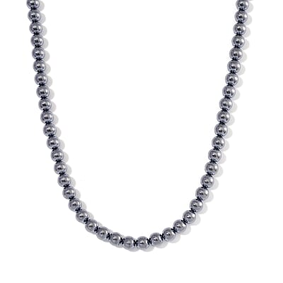 Terahertz (7-9mm) 87.00 ctw Dog Collar in Silvertone 8-12 Inches (Size XS)
