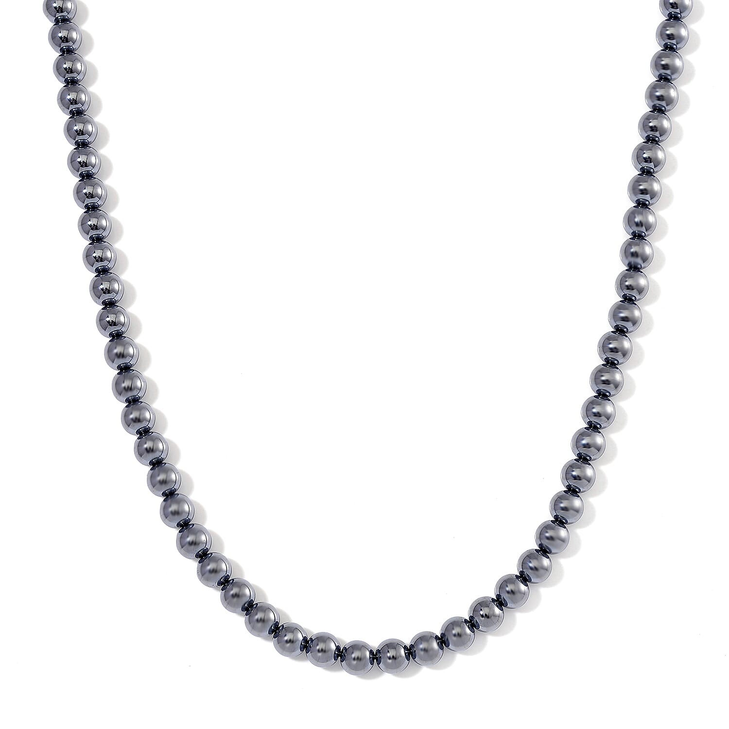 Terahertz (7-9mm) 87.00 ctw Dog Collar in Silvertone 8-12 Inches (Size XS)