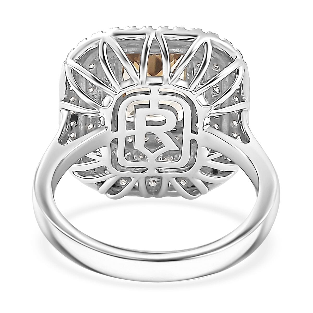 Rhapsody 950 Platinum AAAA Turkizite, Diamond (E-F, VS) Ring (Size 7) 3.59 ctw image number 4