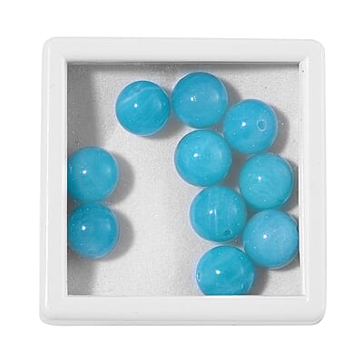 Set of 10pcs Amazonite 8-9mm Beads 50.00 ctw