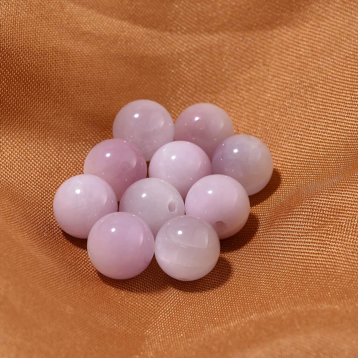 Set of 10pcs Kunzite 8-9mm Beads 50.00 ctw image number 1